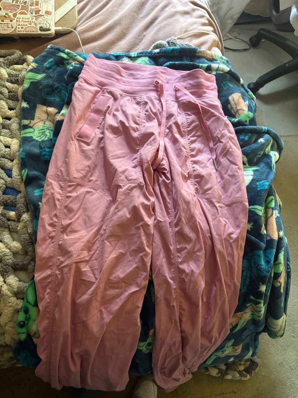 Pink Lulu Lemon Jogger Pants